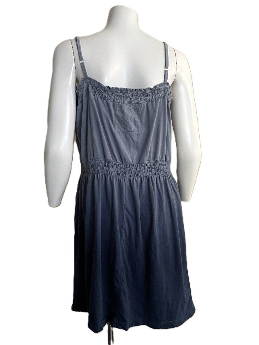 Vintage Johnny Was T Shirt Dress L Embroidered USA Made Ombre 100% Cotton Knit - Picture 7 of 12